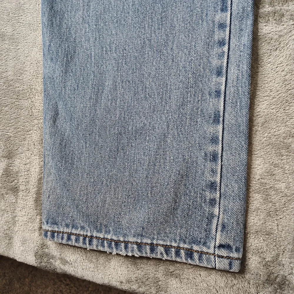 Y2K Levi's 505‎ Regular Fit Jeans Mens 38x34 Light Wash Blue Straight Leg Cotton